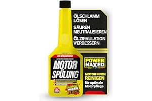 ‎POWER MAXED Power Maxed Motor Spülung 325 ml – Motorspülung Additiv zur Reinigung des Ölkreislaufs – Entfernt Ölschlamm & Ablagerungen – Für saubere Ölkanäle & ruhigen Motorlauf