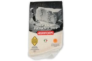 S.MILE GMBH Food-United GRANA PADANO DOP 1kg formaggio-italiano-Hartkäse Italienischer-Käse am Stück über 10 Monate gereift mit g.U.-Siegel zum Reiben würzig aromatisch