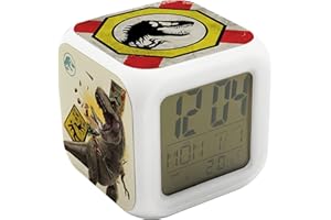 JOYTOY Jurassic World Dominion Cube Alarm Clock in Gift Box 8 x 8 x 8 cm