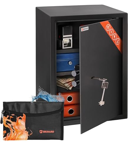 Produktbild von Möbeltresor Safe Tresor Klein Geldtresor Wandtresor Zahlenschloss Mit Schlüssel Geldkassette