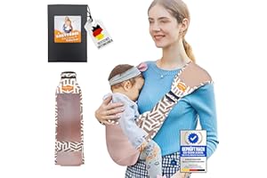 GUBBY GUPS® Ergonomische praktische Babytrage V1.0 für schnelle Einsätze - Tragetuch Baby neugeboren Baby Tragegurt Kleinkind bis 15 KG, Hüftsitz Baby Trage Tragesystem