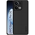 FabeKee Back Cover Case Compatible for Oppo Reno13 Pro (Textured Grip Design | Camera Protetion | Slim and Light Weight | Soft Touch and Feel | Black)
