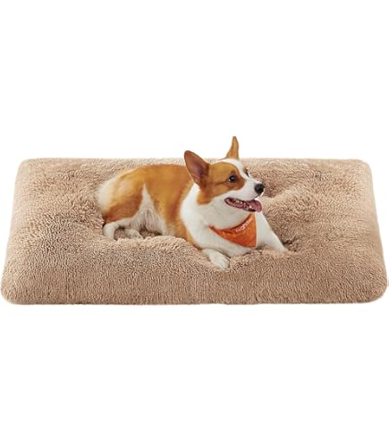 SWZEC MrFluffyFriend™ - Coussin Anti-Stress Pour Chien (XL-80CM,Taupe Marron