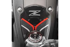 ‎LABELBIKE labelbike - 3D Aufkleber Motorrad Zündschlüsselbereich Dekoration und Schutz aus Harz kompatibel mit Kawasaki Z900 - Farbe Rot Schwarz Carbon