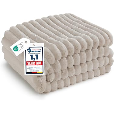 Couverture Douillette 100x140 Cm - Motif Neige Silencieuse - Idéale Pour Salon Ou Chambre
