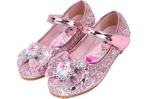 Vorkhuaeri Kinderschuh Prinzessin Schuhe ELSA Mädchen Flache Sportschuhe für Kinder Tanz Turnschuhe Prinzessin Kostüm Schuhe für Dress Up Party Cosplay