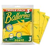 Ballerina Original Yellow Cloth 35x35cm | Pack 3 Units | Highly absorbent, washable at 60 &deg;C and resistant to bleach. The yel