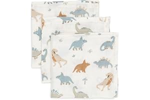 Jollein 537-848-67100 - Pañuelos de Muselina, 3 Unidades, 31 x 31 cm