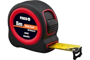 Fisco A1 Plus - Flexómetro Clase II con caja de ABS recubierta de goma (5 m x 19 mm)