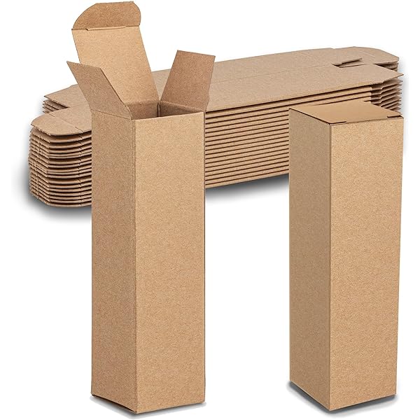 COSIDEA 50er Set Schwarze Kraftpapierboxen Für Make-up – Perfekt Für Lipgloss, Mascara & Eyeliner (22x22x137 Mm)