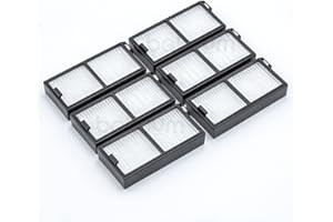BAKUUM Pack 6 Filtros Hepa para deposito de solidos de Cecotec Conga Series 5090, 6090 y 7090 Filtros HEPA para robot aspirador. Accesorios y repuestos.
