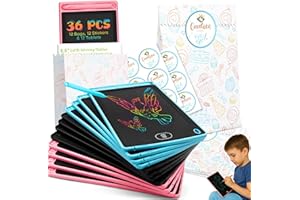 RIFF RUFFLE GOODIE GIFTS Riff Flying LCD-Schreibtafeln für Kinder, 16,5 cm (6,5 Zoll), Partygeschenke, Taschen-Geschenk, Klassenzimmerpreise, Bürogeschenke, Tafel, 12 Stück