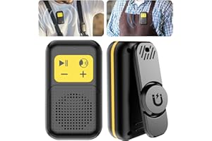 AearKing Altoparlante Bluetooth Indossabile, Cassa Bluetooth Portatile Impermeabile con Clip Magnetica, Mini Speaker Bluetooth 5.4 Wireless con Microfono Integrato per Musica e Chiamate in Vivavoce