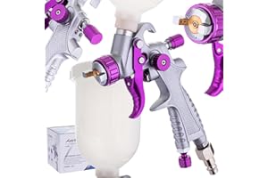 Auarita HVLP Mini H-891 Pistolet pulvérisateur à Technologie Buse de 1,2 mm Durable Capacité de 250 ML pour la Peinture Trois Modes de réglage Très Efficace Bon pour Les matériaux Lourds