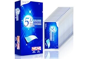 ANYFACE Bandes de blanchiment des dents: 14 Séances de Kits de blanchiment- Formule non sensible - 28 Bande de Blanchiment Dentaire-Sans danger pour l'émail, Aide à Eliminer/Fumer/Café/Soda/vin Tache