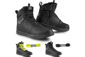 SHIMA Rebel 2.0 Scarpe Moto Uomo Donna Pelle Ventilata Estive Impermeabile Scarpa Sneakers Proteggi