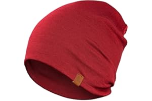 menique 100% Merinowolle Beanie Mütze Damen – Laufmütze Herren, Thermo Wintermütze, Weiche Atmungsaktive Merino Mütze Dünn, Leichte Funktionsmütze für Skifahren, Joggen, Radfahren