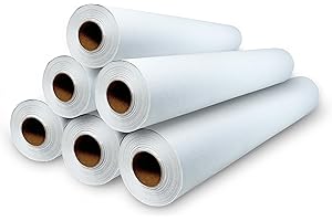 MUNTRADE Rollo de Papel Camilla Crepado 1 Capa - 59cm ancho, ±70 metros de longitud, Sin Precorte, Papel Camilla Masaje y Estetica (6, BLANCO)