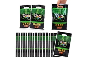 HEAWAA Torby na prezenty na imprezę do gier wideo, 50 sztuk torby urodzinowe dla dzieci słodycze torba na ciasteczka torba na urodziny ślub Halloween Boże Narodzenie imprezy tematyczne 25 x 16 cm