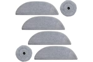 HOME TIMES Hometimes Lot de 6 serpillères de rechange en microfibre pour robot aspirateur Roborock S8 MaxV Ultra Réutilisables Accessoires Recharge pour tous les sols et surfaces
