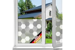 d-c-fix Pellicola vetri finestre privacy adesivo statico premium Wido oscurante opaca anti-uv decorative impermeabile per cucina, casa, ufficio, bagno, doccia carta 45 x 150 cm
