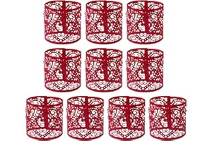 ibasenice 50 Pcs Envoltura De Papel Para Velas Forro De Envolturas De Papel Para Velas Sombra De Vela Envolturas Decorativas Portavelas Encaje De Papel De Vela Bebé Hueco Cobertor De Lámpara