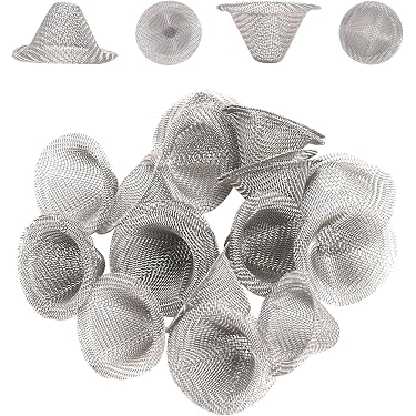 30 Pack 0.63 Inch Stainless Steel Conical Pipe Screens Bowl Screens 5/8"