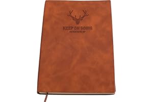 EARNING POWER Ruled Notebook Journal, Soft Cover A5 Notepad Notebooks with Premium Thick Paper, College Lined Journal,200page 80gsm Paper Perfect for Office, Home, School, Business, Writing and Note Taking (Brown)