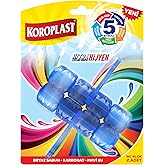 Koroplast 5 Etkili WC Blok 2'li Set, Beyaz Sabun Kokulu, Karbonat ve Mavi Su &Ouml;zellikli Ferah, Parlak, Kire&ccedil; Karşıtı, K&ouml;p&uuml;kl&uuml; 