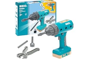 RAVENSBURGER VERLAG GMBH BRIO Builder - 34600 BRIO Builder Akkuschrauber | Entwicklungsförderndes Rollenspiel- & Konstruktionsspielzeug für Kinder ab 3 Jahren