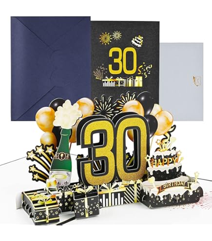 Edition Seidel Premium XXL Maxi Wenskaart Kaartjes voor jubileum met envelop formaat DIN A4. Jubileumkaart Ehrentag Wenskaart Billet Man Vrouw viering bedrijf zwart gouden ballonnen (A4-J129
