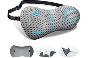 ‎EPROICKS EPROICKS Lendenkissen, Rückenkissen mit Abnehmbarem Gummiband, Anti-Rutsch Lordosenstütze, Lendenwirbelkissen für Bürostuhl Lumbar Cushion