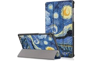 VOVIPO Custodia Samsung Galaxy Tab A8 da 10,5 pollici, custodia rigida a tre ante con copertura ultra sottile per Galaxy Tab A8 da 10,5 pollici 2021 SM-X205 / X200-Starry Sky