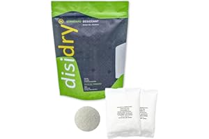 DISIDRY SILICAGEL DISIDRY Silica gel - 2 sacchetti standard disidratanti da 480 grammi sali essiccanti assorbono l'umidità Cobalt e DMF free