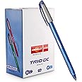 GIGIS Unimax Trio Dc Ballpoint Pen, 1mm Tip Smooth Writing Ball pen for School Office Home Blue (Pack Of 50)