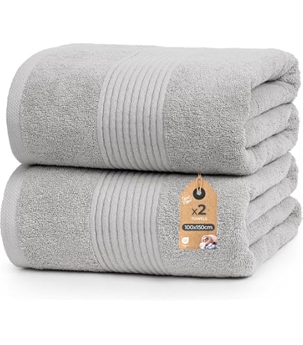 Cloud Pillow Set 4 Asciugamani Bagno 50x100 Cm - 100% Cotone 500g/m2 - Morbidissimi E Assorbenti - Certificati OEKO-TEX