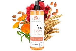 VITA-OIL Antistretch Märken Olja Graviditet Hudregenerator Minskar Ärr och Fläckar på Huden Återfuktar Torr Hud 100% Naturlig Olja 200 ml