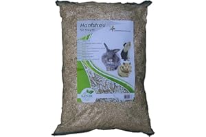 pemmiproducts Litière de Chanvre 45 litres (EUR 0,26/Litre), 100% Chanvre - Convient comme Couverture de Sol pour Lapins, cochons d'Inde, Hamster, Degus, Rats et Autres rongeurs