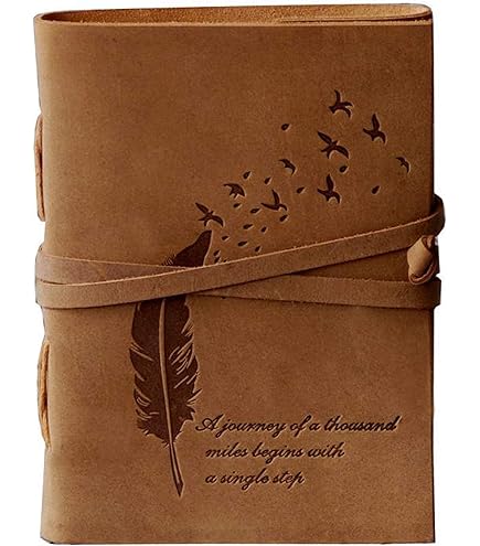 ANUMAN007 Vintage Texture Wire Bound Spiral Printed unruled Diary