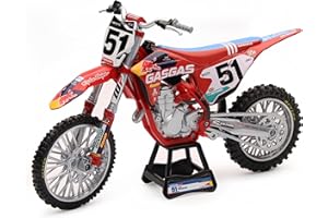 New Ray - Moto Cross Gasgas MC 450 Redbull - Pilote de course J. Barcia - N°51 - Reproduction fidèle à l’original - Die Cast - Echelle 1/12 - Pour les enfants à partir de 5 ans - 58303