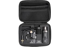 NUX NU-X | B-6 Sistema de micrófono inalámbrico para saxofón - Transmisor de clip de 2.4 GHz con micrófono de cuello de cisne y funda recargable USB-C