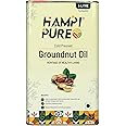 Hampi Pure Premium Cold Pressed Pure Groundnut Oil (Peanut) - 100% Natural, Unrefined, Wood Pressed, Rich in Nutrients, 5 Litre