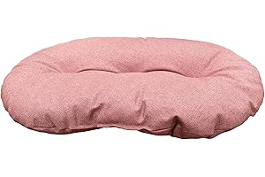 Croci Hydro - Cuscino per cane Ovale, Impermeabile Idrorepellente, Tessuto Lavabile facile da pulire, Rosa, 77x50 cm