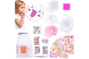 Ltteaoy 46 Pcs Nano Tape Bubble Kit for Beginner, Super Elastic Bubble Balloons Double Sided Tape Magic Plastic Bubble Nano Glue for Blowing Clear Bubble Craft Kit for Kids