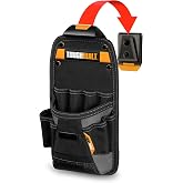 ToughBuilt - Technician Pouch: Pockets and Loop, Adjustable Holster, Tight Screwdriver Loops, Secure Multi-Tool Accessory (Cl