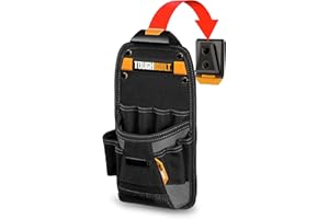 ToughBuilt - Bolsa para técnico: Bolsillos y Bucle, Funda Ajustable, Trabillas de Destornillador Ajustadas, Accesorio Seguro para múltiples Herramientas (Hub ClipTech ™ Incluido)