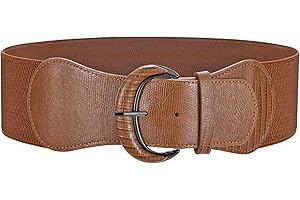 WERFORU Femme Ceinture Élastique Large Femme Ceinture Stretch Taille Cinch avec Boucle pour Robes