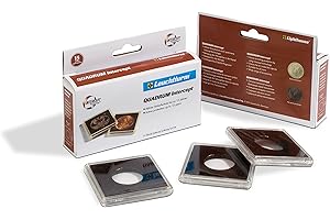 LEUCHTTURM Cápsulas para monedas QUADRUM Intercept, diámetro 30 mm, negra