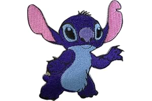 ELLU Lilo et écusson brodé Badge de fer cousu sur t-shirt Casquette de sac en jean