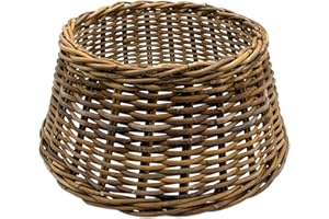 ‎SPETEBO Rattan Weihnachtsbaumrock aus Weide 60 cm - Natur hell - Abdeckung für den Christbaum Ständer - Weihnachtsbaum Decke Baum Kragen Tannenbaum Rock